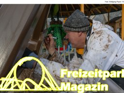 Aufbau des Themenbereichs „Sonnenbucht“ in FANTASIA (Januar 2025)